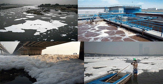 污水產(chǎn)生大量泡沫怎么辦？就用聚醚消泡劑解決